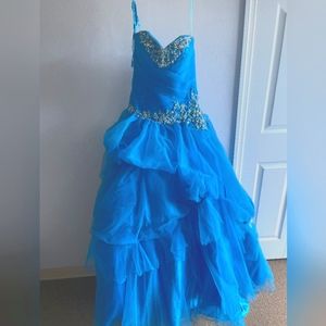 Allure QUINCEANERA dress Size 6 Turquoise